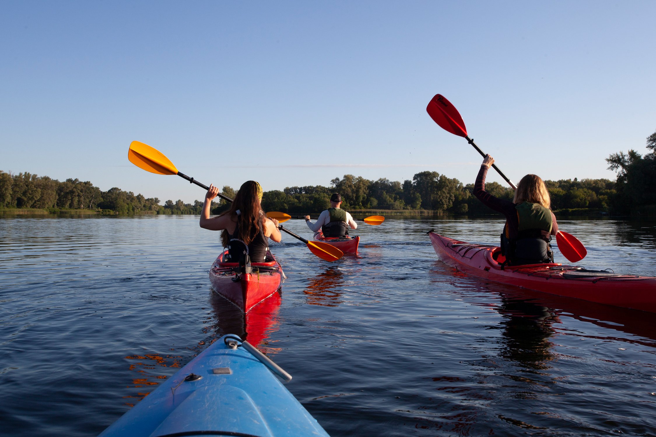 Kayaking.