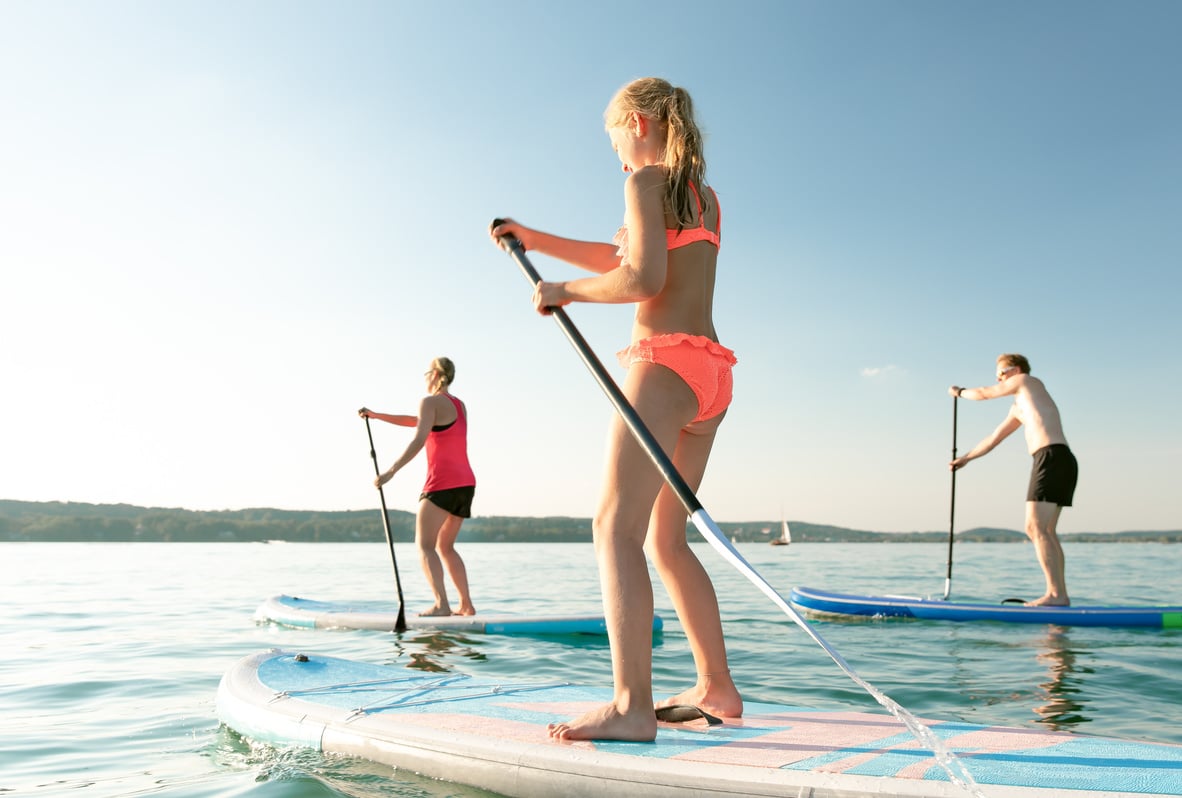 Yoga on a SUP